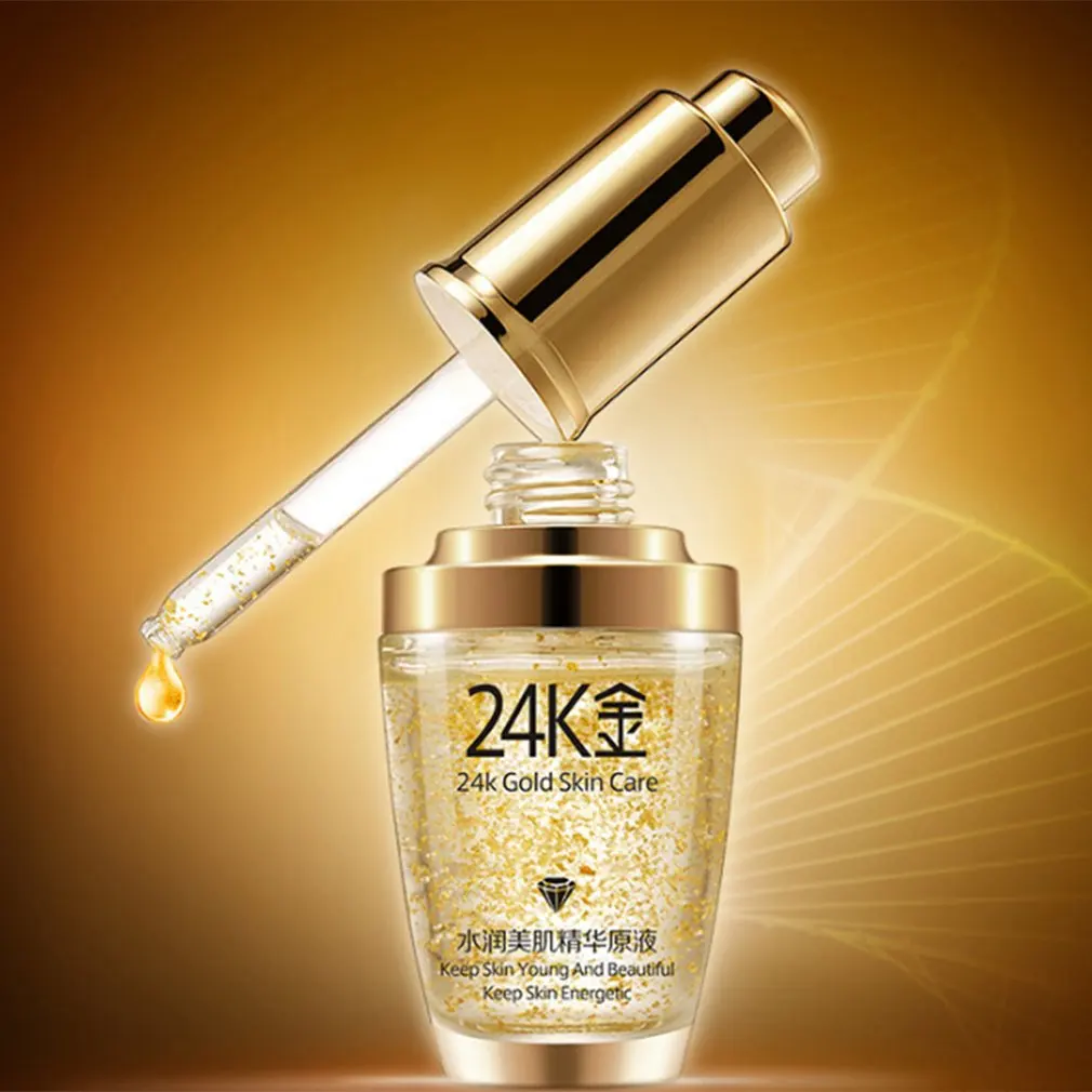 24 k Gold Essence сток жидкая мышечная основа жидкость для контроля масла и увлажнения эфирное масло для ухода за кожей 30 мл