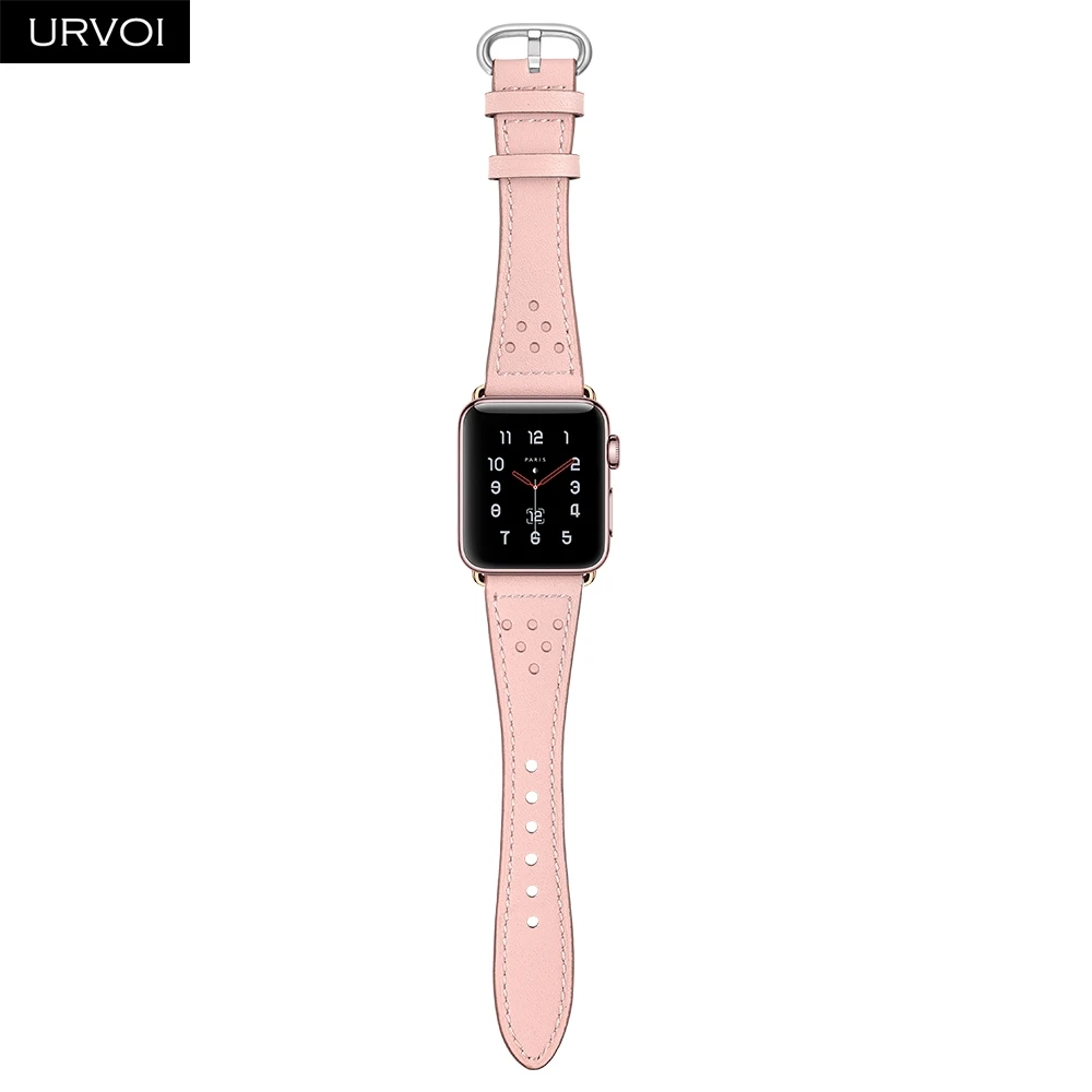 URVOI женский ремешок для apple watch классический из натуральной кожи с пряжкой iwatch