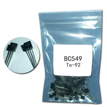 

100pcs/lot BC549 to92 NPN transistor assortment set transistor npn TO-92 power transistor kit 0.1A 30v DIP transistors assorted