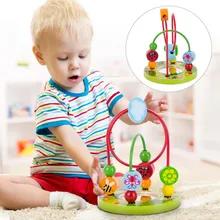 Baby Wooden Bead Maze Children Early Educational Roller Coaster Mirror Toy For Toddler PHOOHI Baby Wooden Bead Maze Children Early Educational Roller Coaster Mirror Toy For Toddler PHOOHI