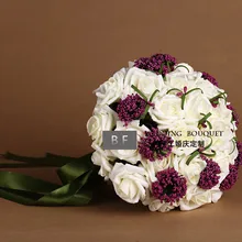 Букет новые искусственные пенные цветы Пена розы для свадебной композиции Свадебный букет Горячая свадебные букеты для невесты