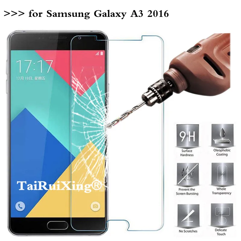 

9H 2.5D 0.26 mm Tempered Glass Screen Protector For Samsung Galaxy A3 2016 A 310 Protective Film For Samsung Galaxy A310 *