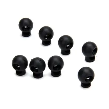 

Practical 100 x Black Ball Cord Locks Toggles Round Cordlocks