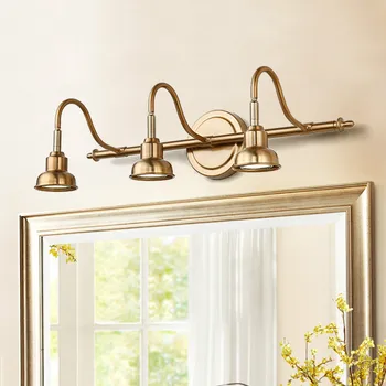 

American mirror headlight bathroom led mirror lamp retro Nordic lighting waterproof mirror cabinet lamp wall lamp lw419512