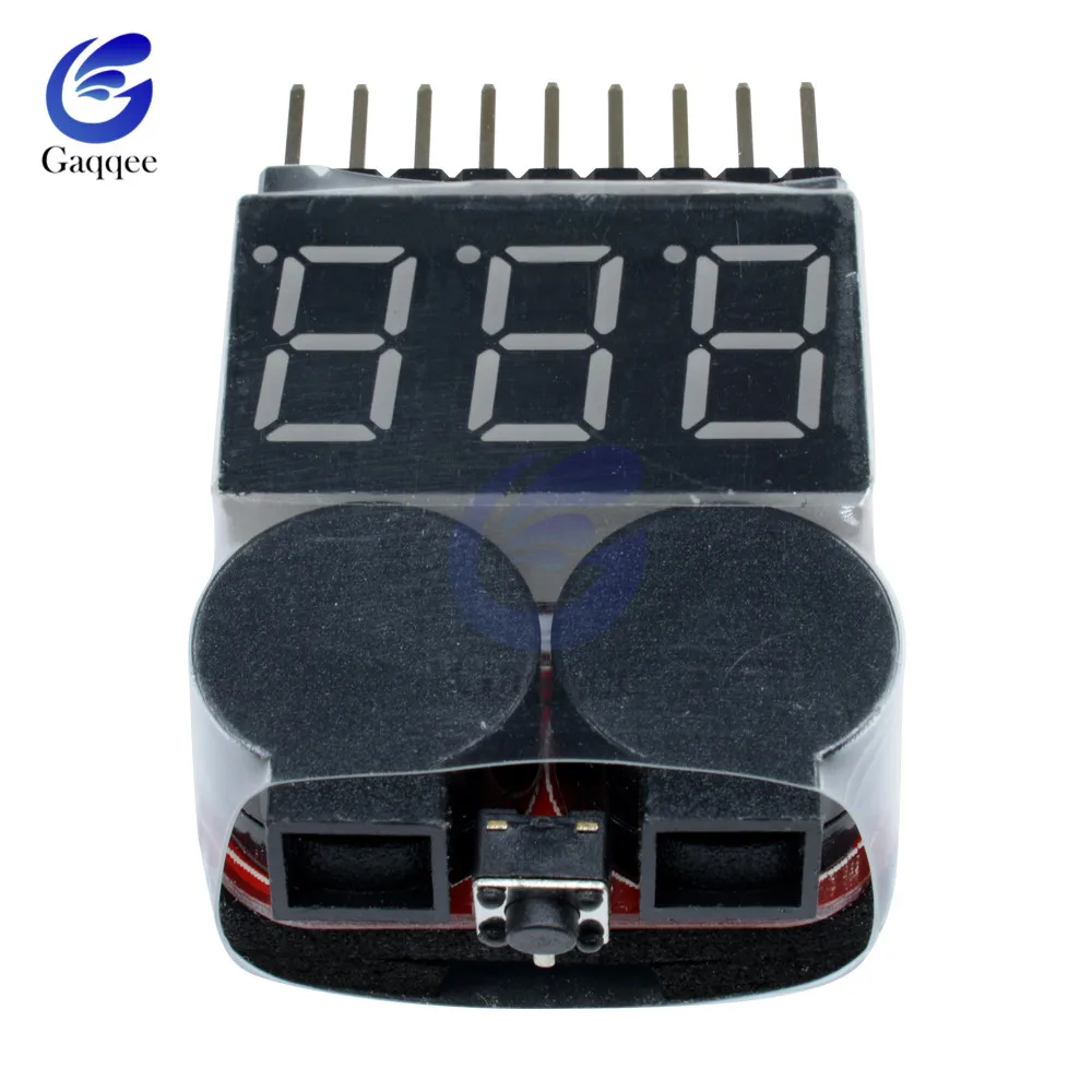 Цифровой 2 в 1 низкий зуммер сигнализация 1S 8S Lipo/li ion/Fe RC батарея для лодки