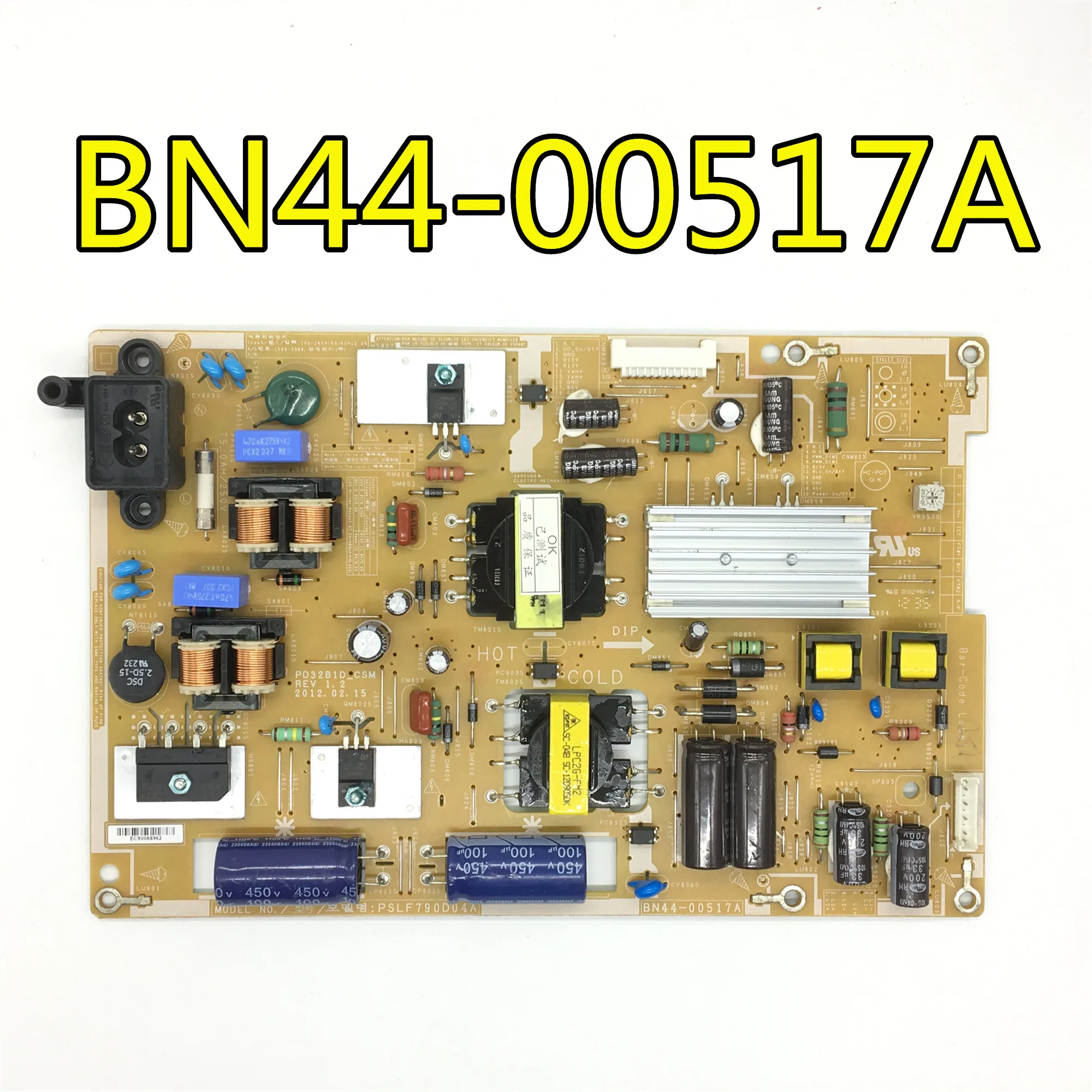 Оригинальный 100% тест для samgsung BN44 00517A 00517B 00517C PD32B1D_CSM PSLF790D04A плата питания|Пульты ДУ|