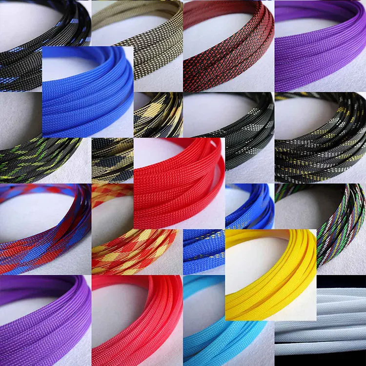 

8meter Cable Sleeves 12mm PET Snakeskin mesh 3 Wire Protecting Cable Sleeve wire mesh nylon shock for cable sets