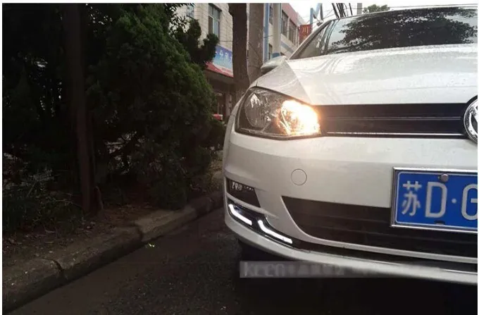 EOsuns светодиодный дневный ходовой светильник DRL для Volkswagen Golf 7 беспроводной
