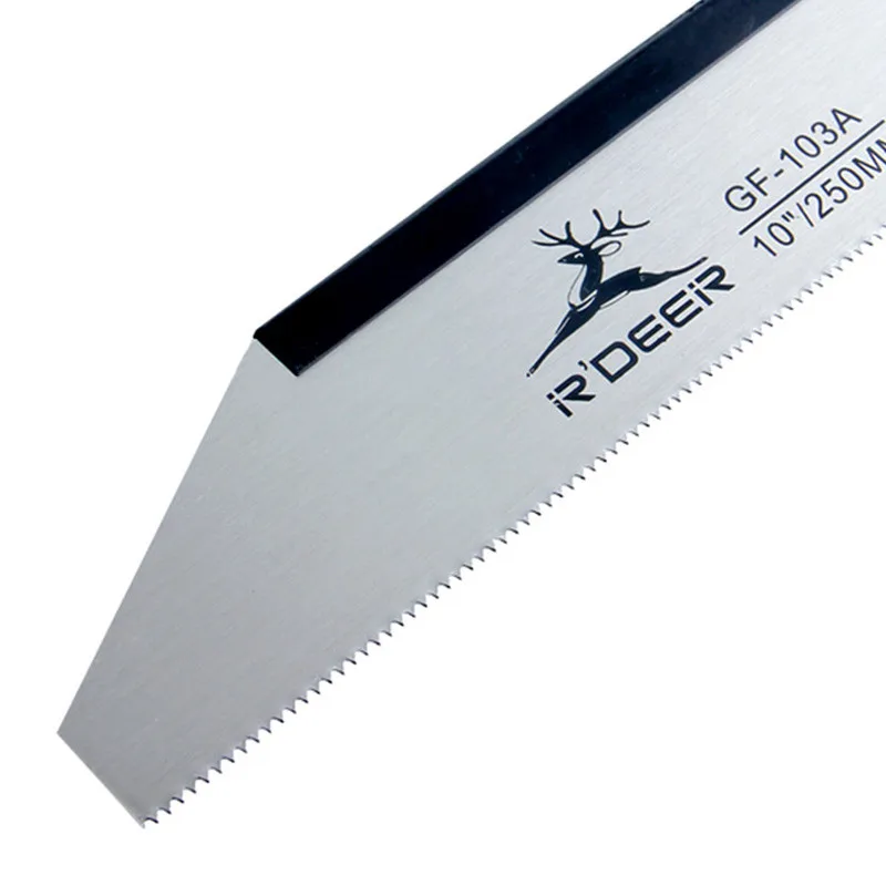 RDEER 10''/250mm Round Wood Handle Saw 65# Manganese Steel Pruning Gardening Saws Woodworking Hand Tools