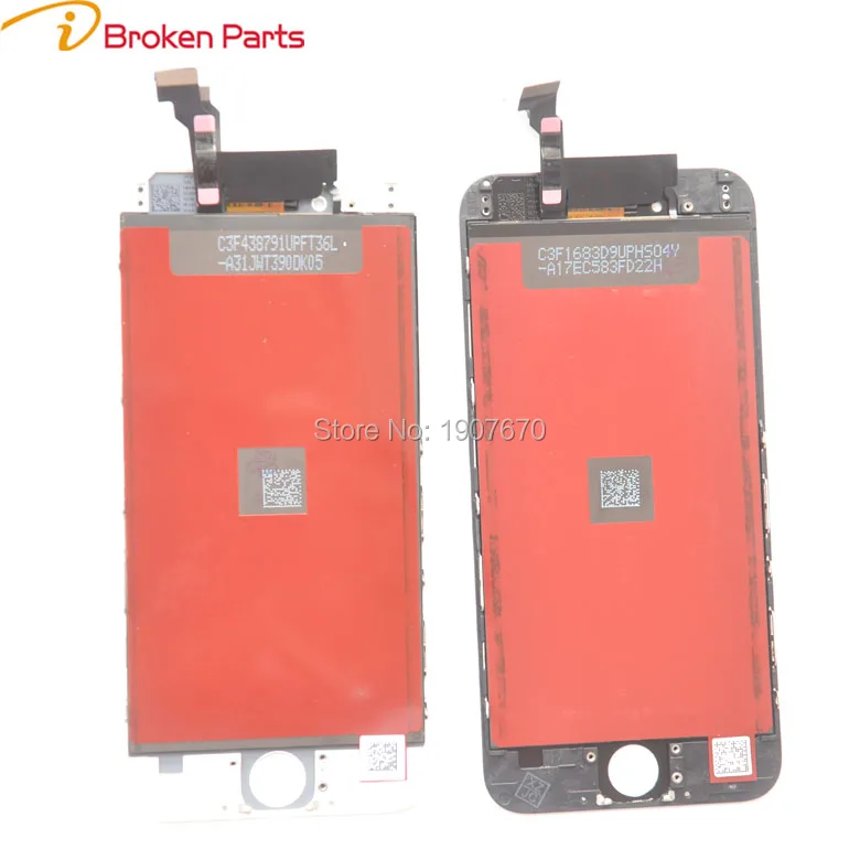

5PCS/lot iBroken Parts AAA Quality No Dead Pixel Screen Display for iPhone 6 LCD Full Screen with Digitizer Replacement DHL