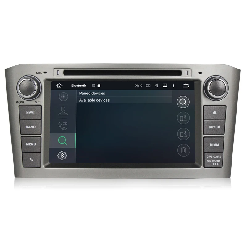 2 din android 6,0 7 дюймов Автомобильный DVD Плеер с gps навигационная система для Toyota/Avensis T25 2003-2008 восемь ядер радио FM gps