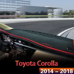 1X автомобиля центральная консоль на приборной панели крышка тире коврики протектор солнцезащитный козырек для Toyota Corolla 2014 2015 2016 2017 2018