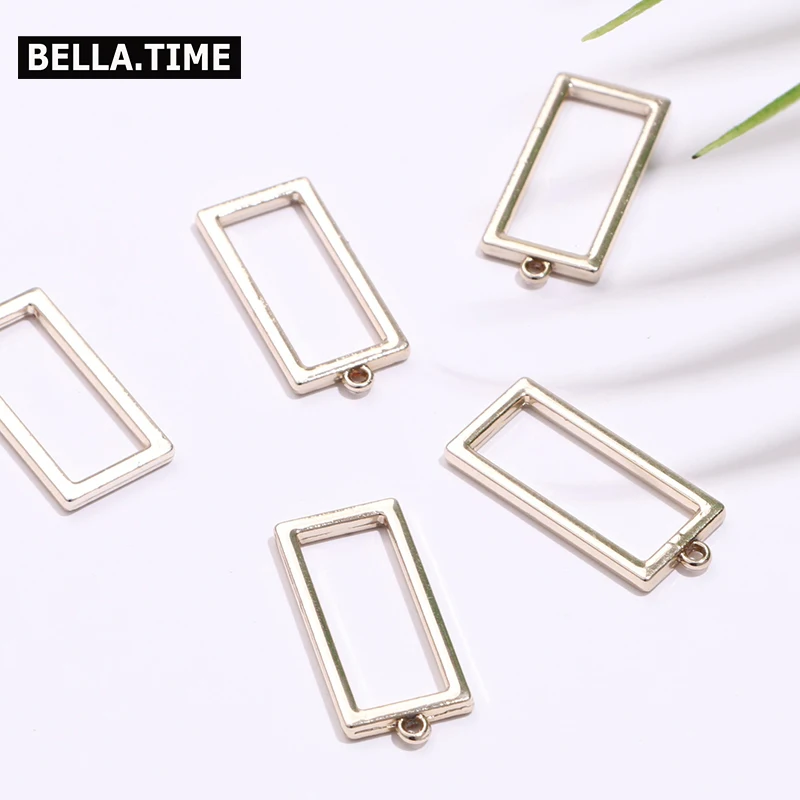 Jewelry Findings Jewelry Making Square Pendant Decorations Earrings Pendant Necklace