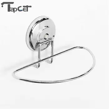 

TAPCET Suction Cup Towel Rings Holder Wall Mounted Kitchen Bathroom Gloves Towel Racks Bathroom Accessories