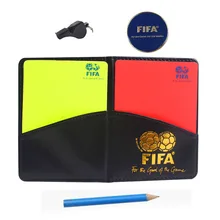 font b Soccer b font referee whistle with cards coin loudly whistles red card and