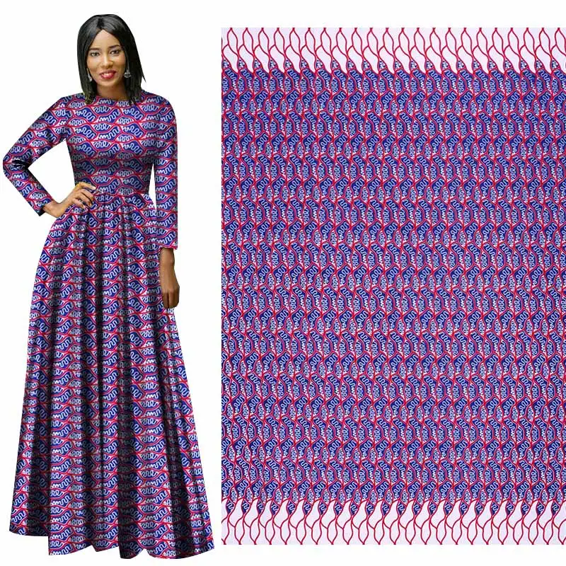 Me-dusa новая последняя фиолетовая африканская восковая штамповка ткань полиэстер Hollandais воск платье своими руками костюм Ткань 6 ярдов/шт