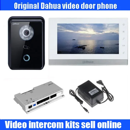 Оригинал dahua английский DH VTH1550ch 7 &quotЦвет монитор с Открытый VTO6210B IP вилла POE ip видео
