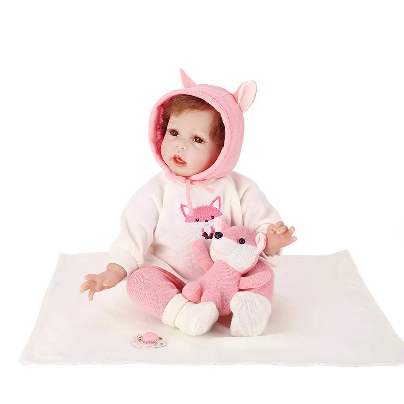 

55CM Soft Vinyl Reborn Doll Lifelike Baby House Play Dolls Toy for Kids Playmate Christmas Gifts M09