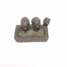 Ретро цвет креативный мини Красный медный чай для домашних животных Три поросенка питьевая вода маленькие украшения чайный столик держатель для благовоний чай