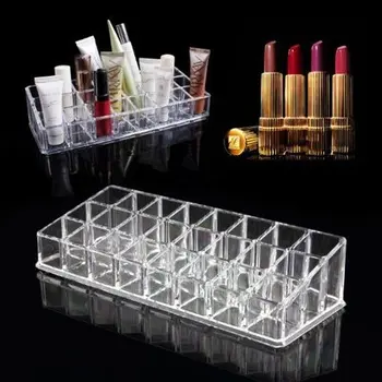 

Lipstick Organiser 24 Compartments Storage Display Box Case Costmetics Make Up