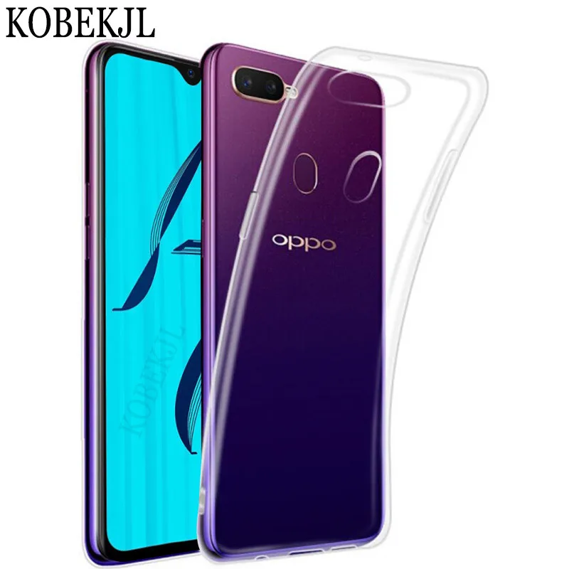Чехол OPPO A7 чехол 6 2 прозрачная Мягкая силиконовая задняя крышка из ТПУ для A 7 OPPOA7