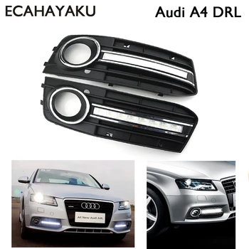 

1 Pair Super bright Brand new style 12v led car DRL daytime running lights with fog lamp hole for Audi A4 2009 2010 2011 2012