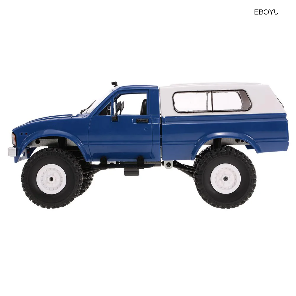 EBOYU WPL C24 RC Truck 1:16 2.4GHz 4WD RC Car with Headlight Remote Control Crawler Off-road Pick-up Truck RTR Gift Toy for Kids 3