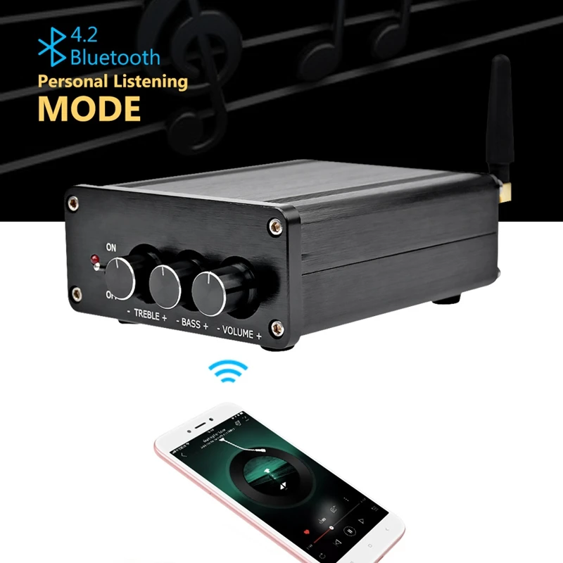 Tpa3116 цифровой аудио усилитель 2,0 Hifi Bluetooth 5,0 Класс D стерео высокой мощности Amp 100Wx2 домашний кинотеатр