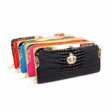 Imperial Crown Long Purse Women’s Bags Carteira Lady New Design Women Wallets Clutch Solid Vintage Fashion Small Female Purse