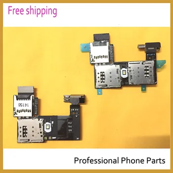 

10pcs/lot Original For Motorola Moto G2 XT1068 XT1069 Sim Card Holder Micro SD Memory Socket Slot Tray Flex cable