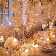 4 шт./лот современные подвесные заклепки Стекло вазы цветочные шарики террариумные вазы для Свадебные украшения диаметром 6/8/каблук 10 см