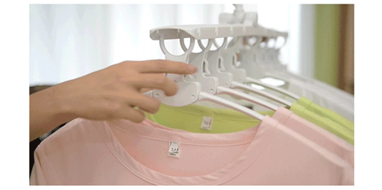 FHEAL 1pc Magic Hanger Storage Rack Eight in one Clothes Stand ...