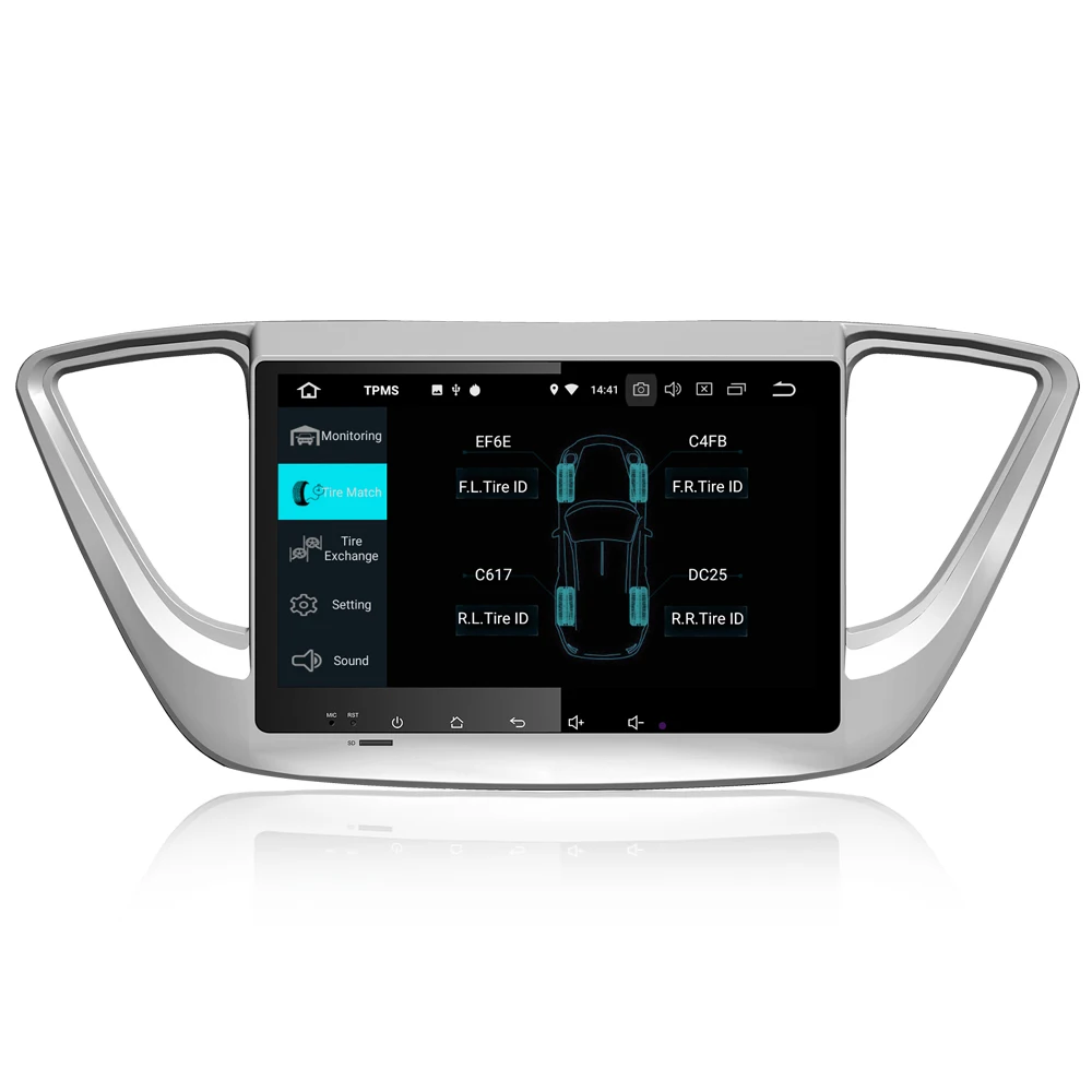 Best DSP Octa Core Android 9.0 Car Radio DVD Player for Hyundai Verna Accent Solaris 2017 2018 GPS BT4.2 WIFI Mirror-link 4GB+32GB 5