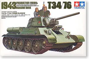 TAMIYA масштаб 1/35 модели 35059 T-34/76 Средний колесный Тип 1943 | Игрушки и хобби