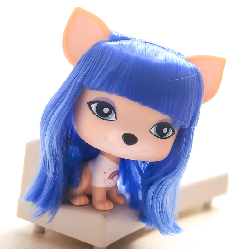 

FGHGF Lovely dolls pet Love VIP Dog B Hair Figure Toys Dog Puppy doll mini limited collection Kid Gift Y18102303