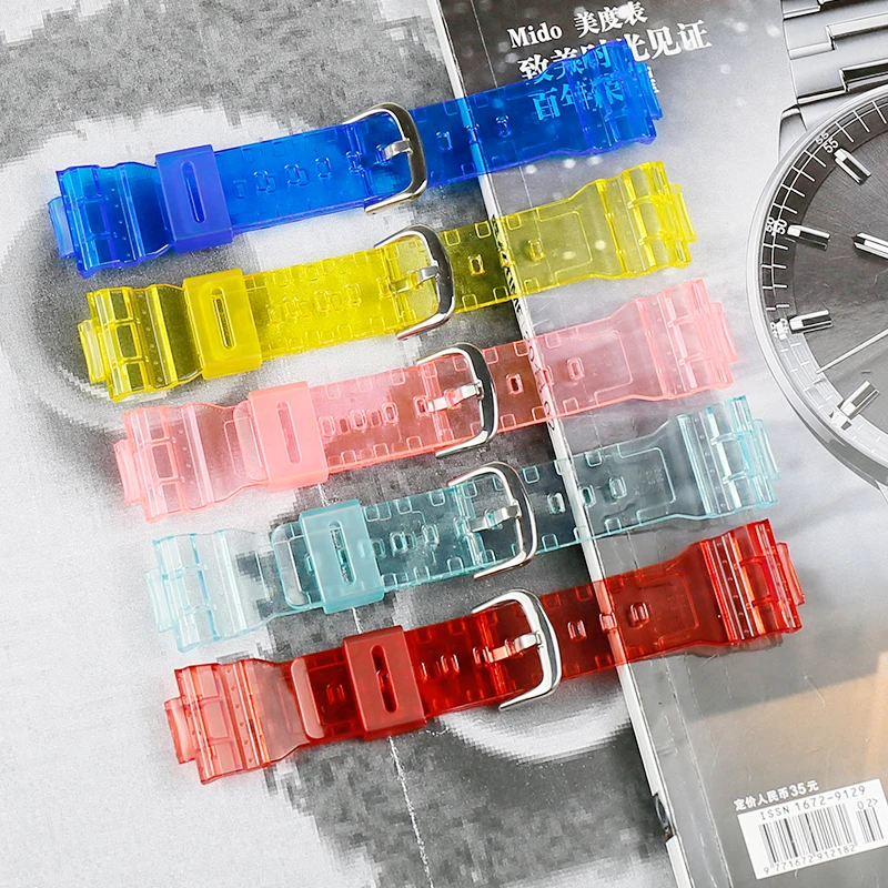 Ремешок из натуральной смолы аксессуары для Casio baby-g series прозрачный ремешок BA-111 110