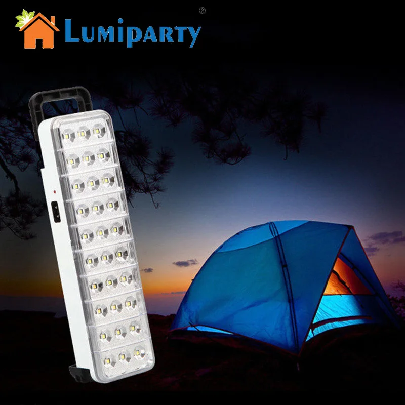 

LumiParty Rechargeable Emergency Light Super Bright Torch 50 LEDs Portable Flashlight for Home Outdoor Camping Lighting
