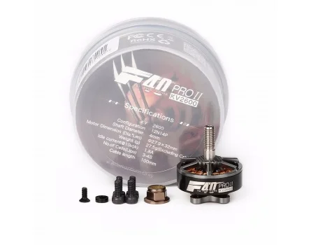 Бесщеточный электродвигатель F40 PRO II 1600KV/2400KV/2600KV FPV водонепроницаемый двигатель