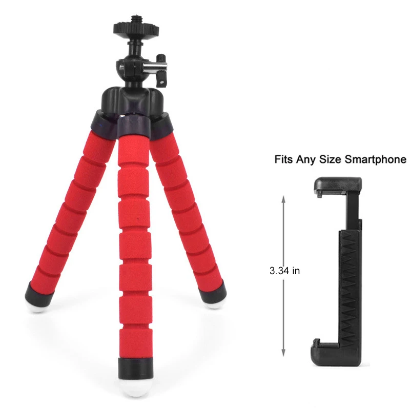 Гибкий мини штатив Gorillapod Octopus для iPhone, samsung, Xiaomi, huawei, zte, держатель для камеры Gopro - Цвет: RED-Tripod-2