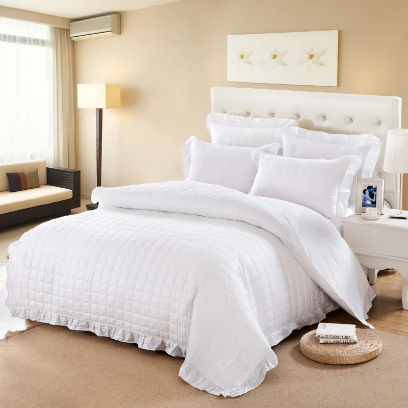 Online Buy Wholesale white twin bedspreads from China white twin