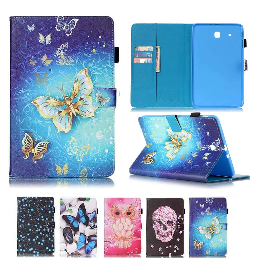 Tablet Case for For Samsung Galaxy Tab E 9.6 T560 SM T560 T561 Printed