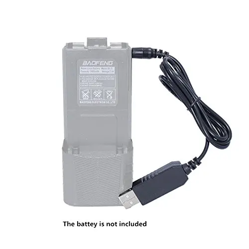 

Baofeng USB Charger Cable for BaoFeng UV-5R BL-5L 3800mAh High Capacity Battery