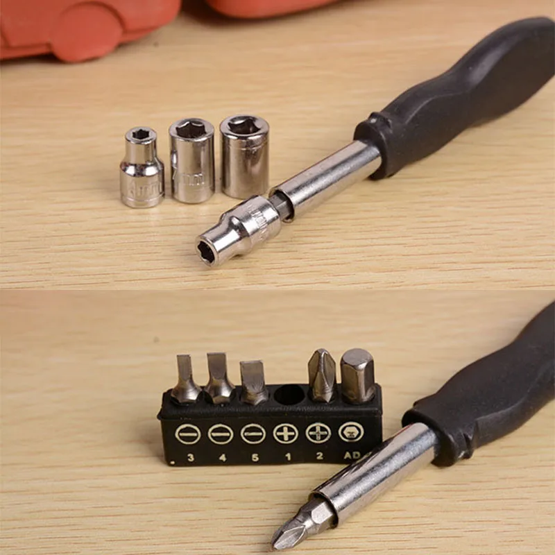 Plastic box 16 in 1 household tool kit for vehicle home appliances furniture computer monitoring equipment bicycle repair kit Plastic box 16 in 1 household tool kit for vehicle home appliances furniture computer monitoring equipment bicycle repair kit