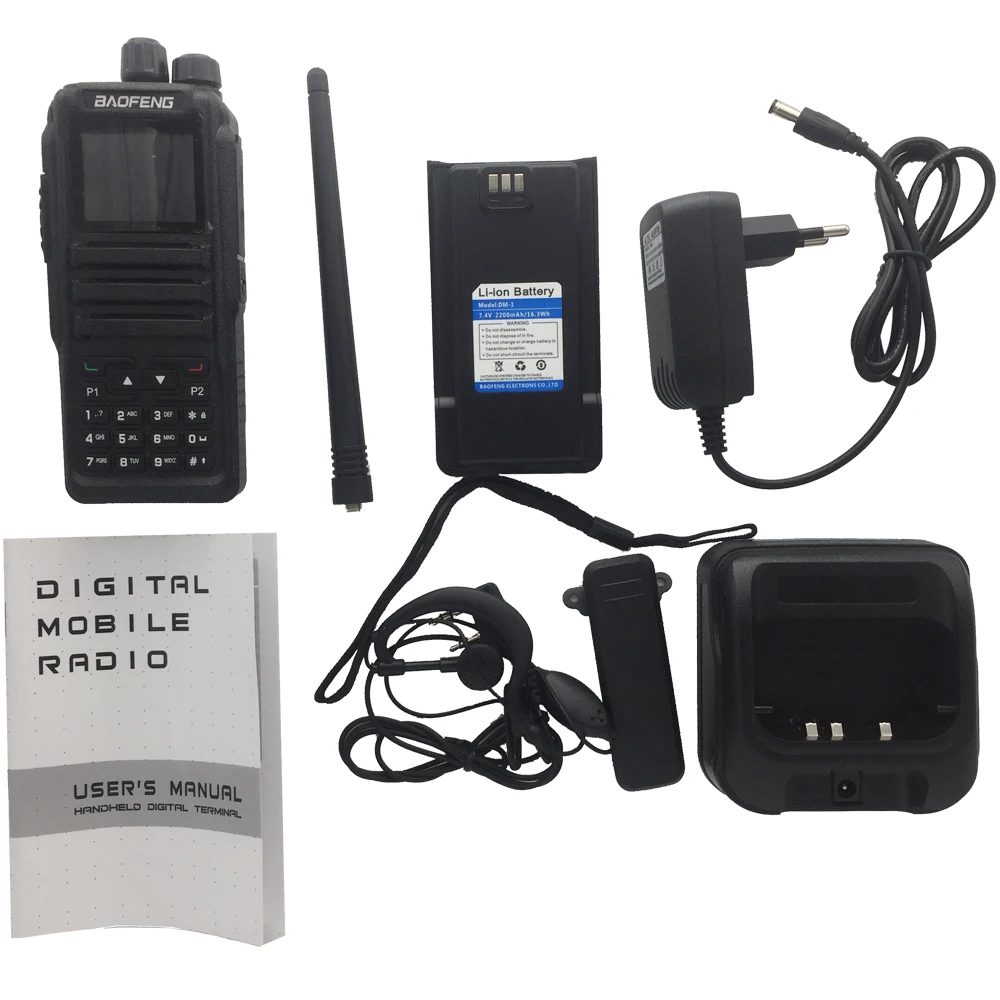 BaoFeng DM 1701 DMR цифровая рация с двойным временным слотом Tier1 Tier2 двухсторонняя