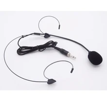 Mini micrófono con cable montado en la cabeza micrófono condensador Microfono para amplificador de voz Altavoz profesional auriculares con micrófono con cable