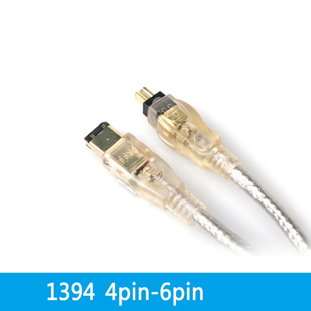 IEEE 1394 4 pin Male to 6 pin Male 4p to 6p Firewire iLink DV
