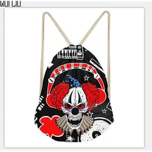 Индивидуальные изображения для подростков мальчиков Drawstring сумка мультфильм робот животных Печать забавные Школьные сумки Дети мальчик маленький торговый рюкзак