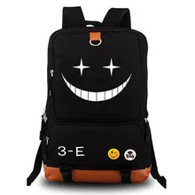 Japanischen Anime Assassination Klassenzimmer Ansatsu Kyoushitsu Rucksack Korosensei Emoji Smiley Druck Schulter Schultaschen Rucksäcke
