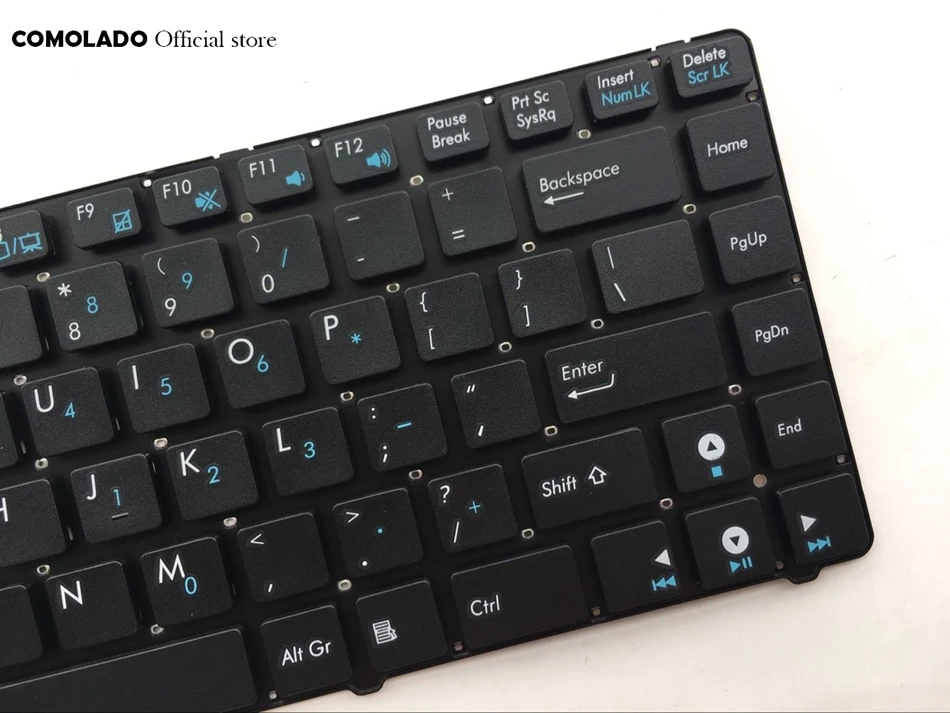 Английская клавиатура для ASUS A43 X43U K42 A42J X42J K43t X84L X84H белого и черного цвета без