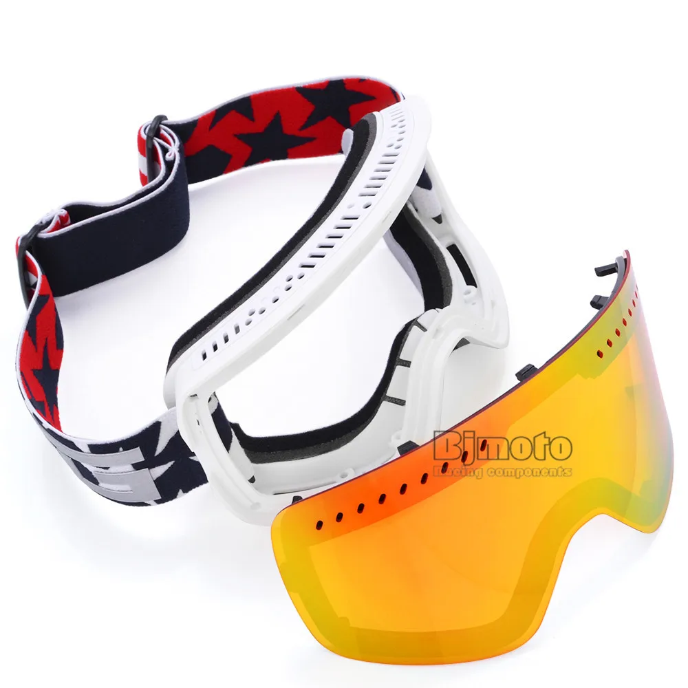 BJMOTO UV400 лыжные очки для мужчин женщин Анти-туман взрослых зимние лыжные очки сноуборд горнолыжные очки анти-УФ MTB очки для скейта
